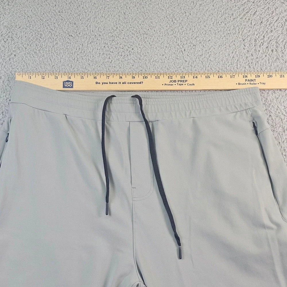 Public Rec Pants Mens 40x32 Gray Stretch Jogger Elastic Waist Zip Pocket Travel